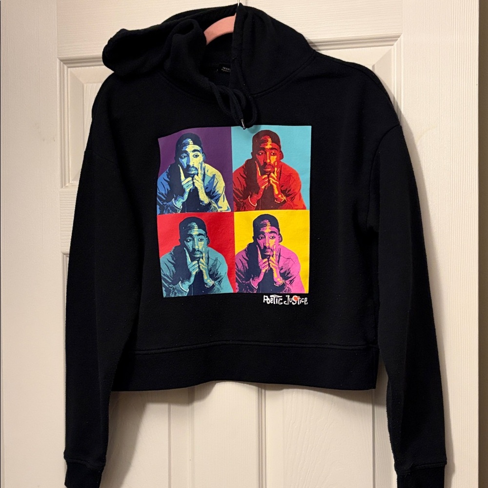 Chemistry Black Hoodie with Colorful Poetic Justice Graphic